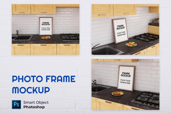 Blank Photo Frame Mockup