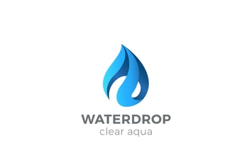 Logo Water Drop Aqua Droplet