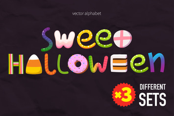 Halloween Candy Letters