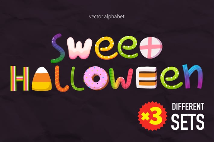 Halloween Candy Letters