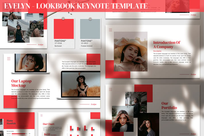 Evelyn - Lookbook Keynote Template