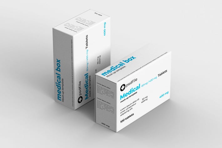 Medical Box Mock-Up Template