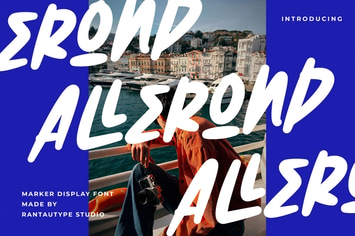 Allerond Marker Display Font