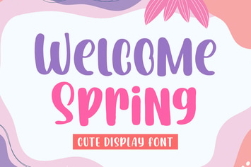 Welcome Spring - Cute Font