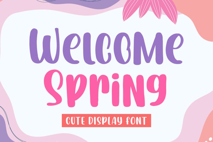 Welcome Spring - Cute Font