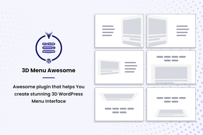 Stunning 3D Off Canvas Menu WordPress Plugin
