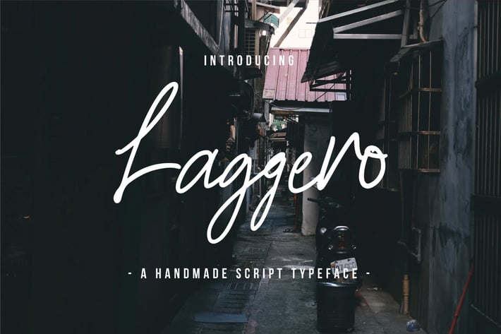 Laggero - A Handmade Script Typeface