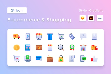 E-Commerce & Shopping Gradient Icon