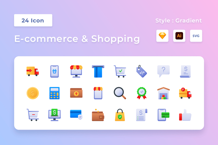 E-Commerce & Shopping Gradient Icon