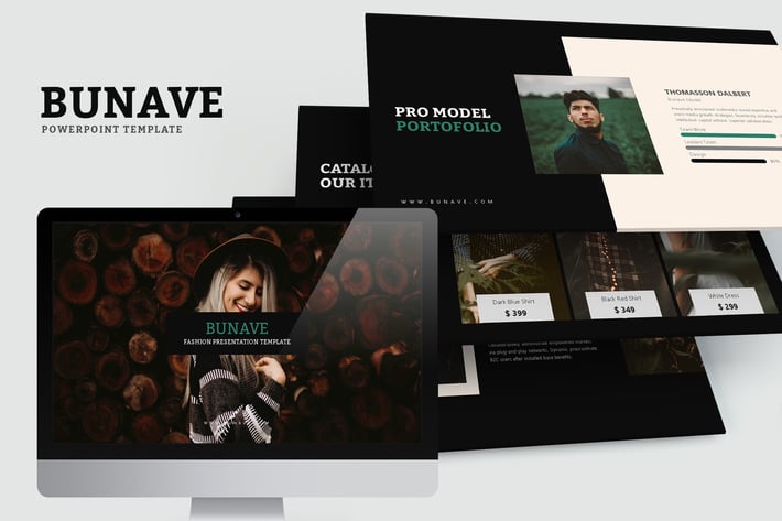 Bunave : Nature Fashion Lookbook Powerpoint