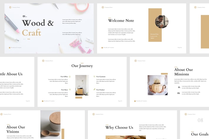 Wood & Craft Powerpoint Template