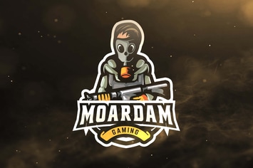 Mask Soldier Sport and Esports Logos