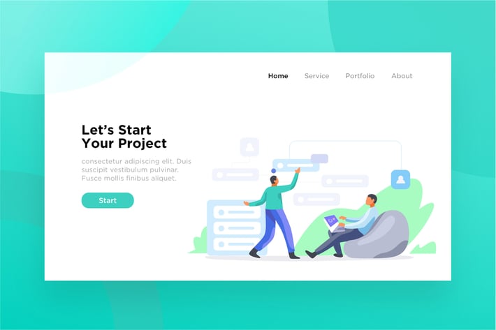 Task Management illustration for website