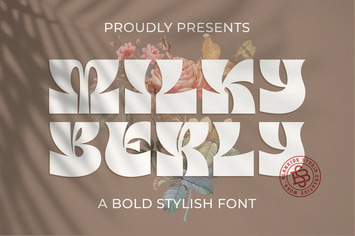 Milky Berly a Bold Stylish Font