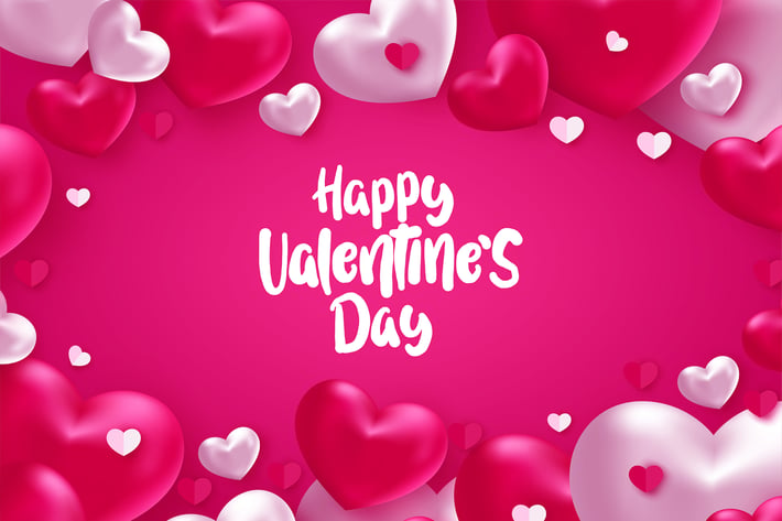 Valentines day vector background
