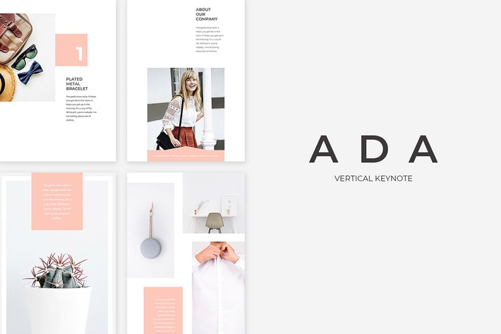 Ada Vertical Keynote Presentation Template