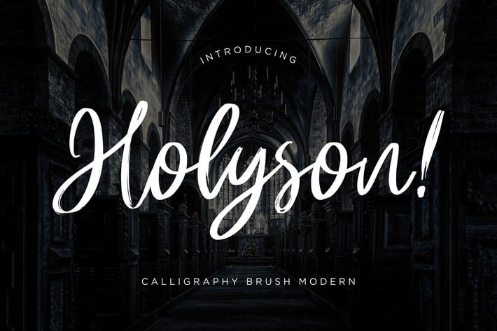 Holyson Calligraphy Wedding Font