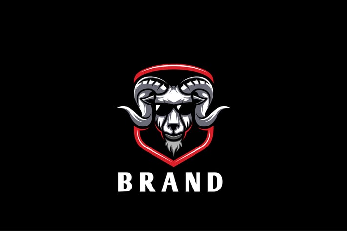 Cool Ram Logo Design