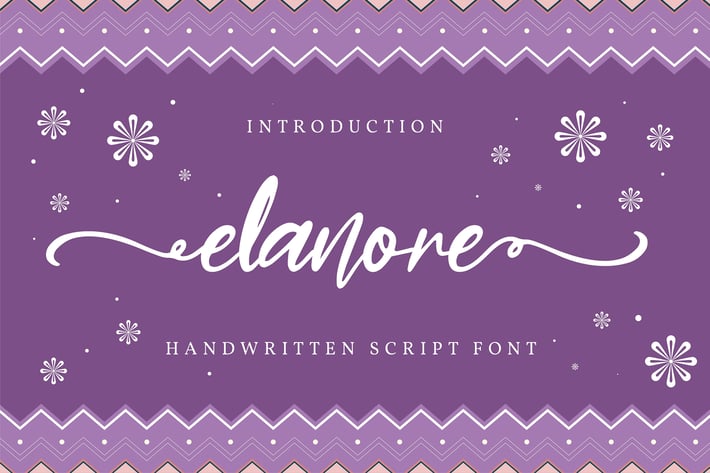 Elanore | Handwritten Script Font