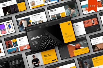Obsidian – Business PowerPoint Template
