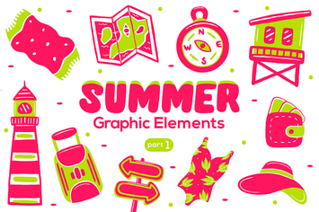 Summer Graphic Elements part 1