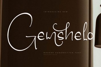 Gemshelo Modern Handwritten Font