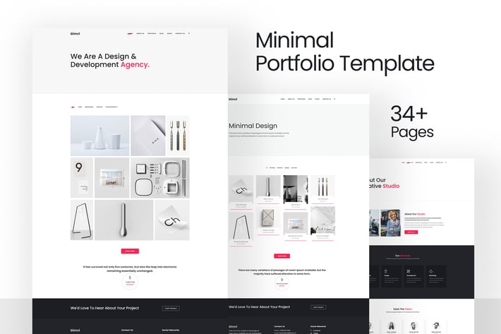 Gimri - Minimal Portfolio Template