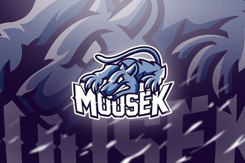 mousek Blue - Mascot & Esport Logo
