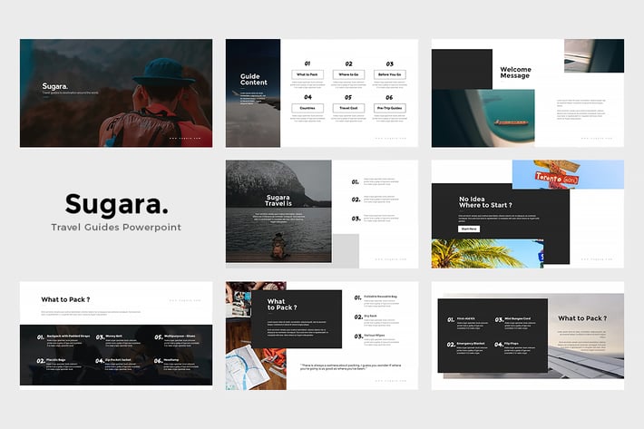 Sugara : Travel Guides Keynote Template