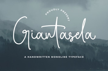 Giantasela - Monoline Font