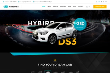 Autlines - Autodealer HTML Template
