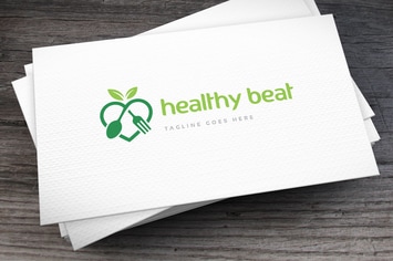 Healthy Beat Logo Template
