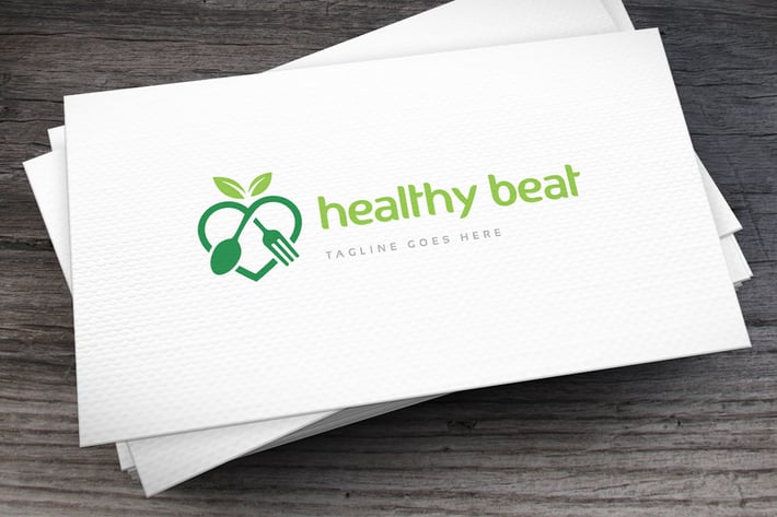 Healthy Beat Logo Template
