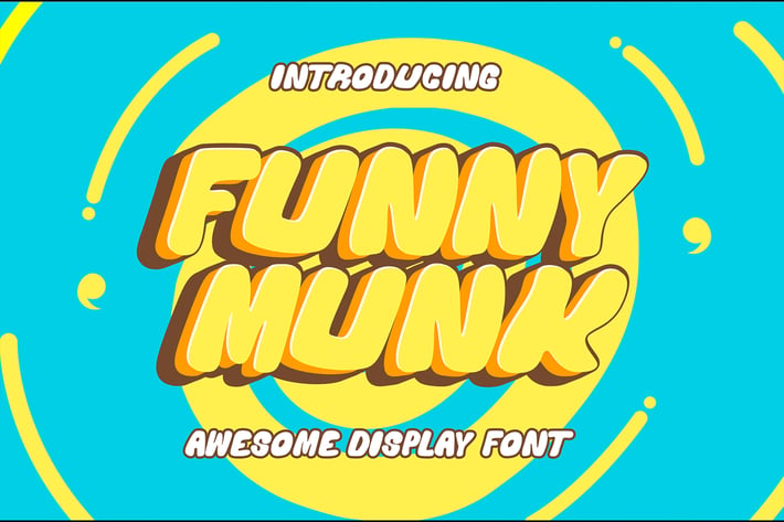 Funny Munk - Cute and Thick Display Font