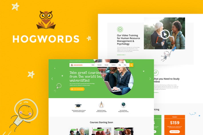 Hogwords - Education Center WordPress Theme 