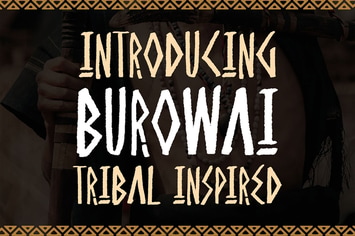 Burowai - Tribal Font