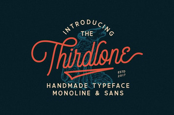 Thirdlone Font Duo & Vector Pack