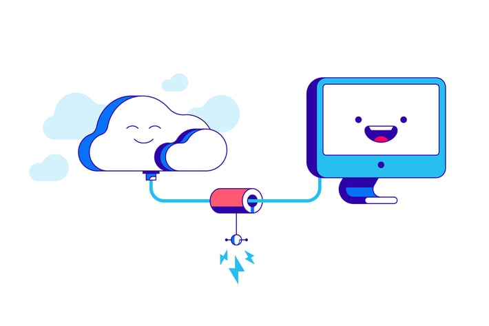 Cloud storage connection 