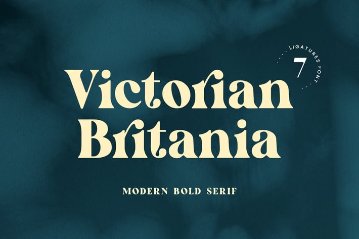 Victorian Britania Bold Modern Serif Font