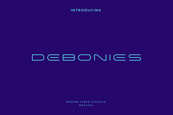 Debonies - Modern Cyber Typeface