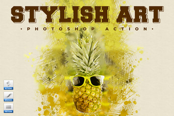 Stylish Art - Watercolor Photoshop Action