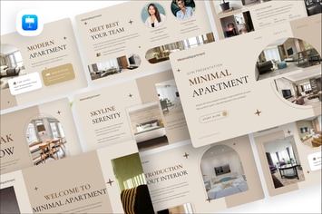 Minimalist Apartment Keynote Presentation Template
