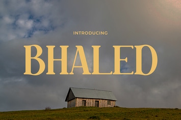 Bhaled - Retro Spirit with a Elegant Modern Font