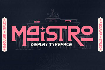 Maistro Modern Display Typeface