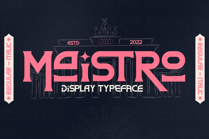 Maistro Modern Display Typeface