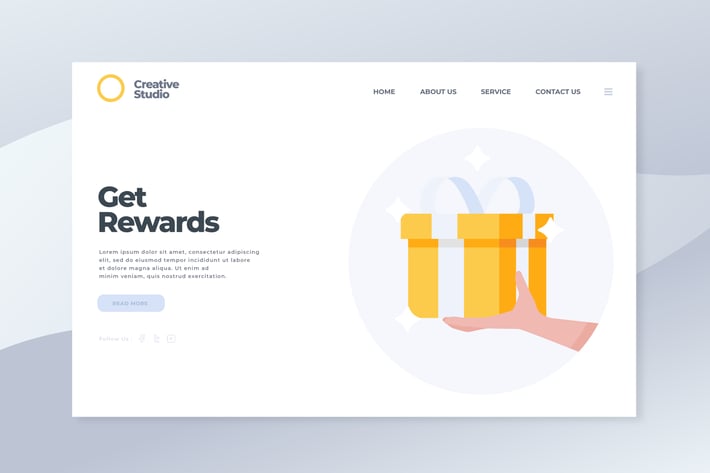 Get Rewards - Landing Page