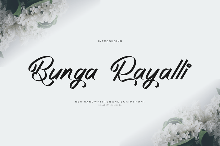 Bunga Rayalli Font
