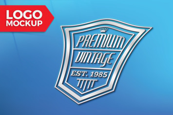 Blue Logo Mock-Up