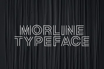 Morline Unique Outline Typeface