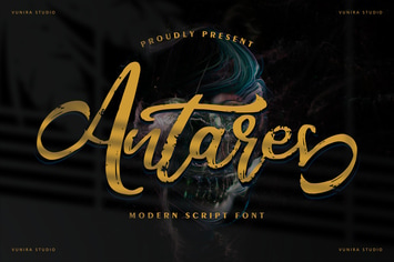 Antares | Modern Script Font